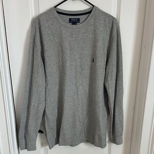 Polo by Ralph Lauren Heather Gray Long Sleeve Tee
